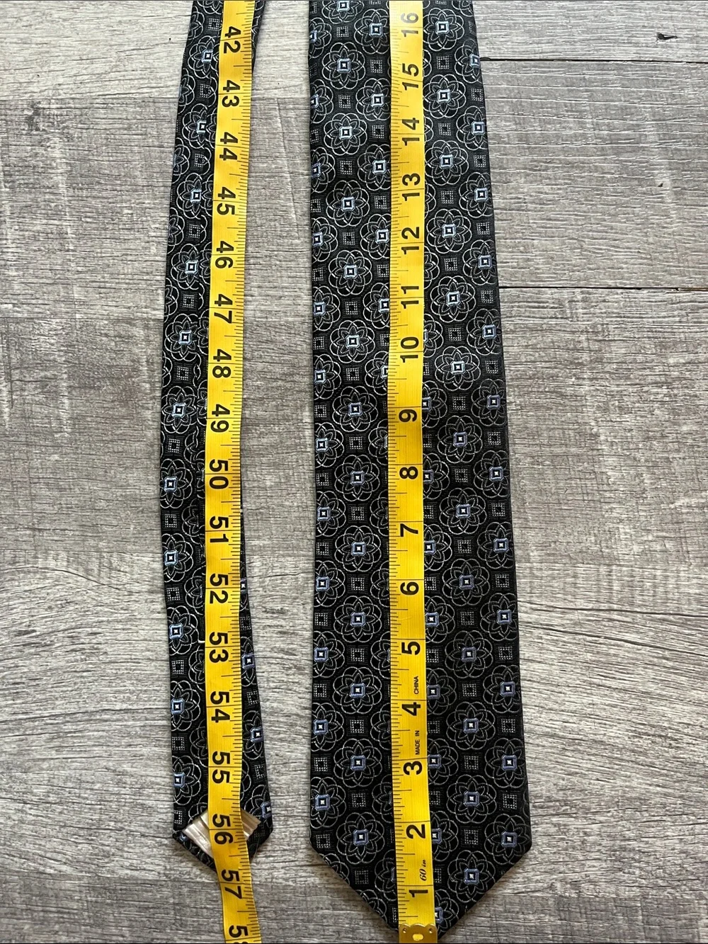 Nordstrom Black Jacquard Silk Men's Tie